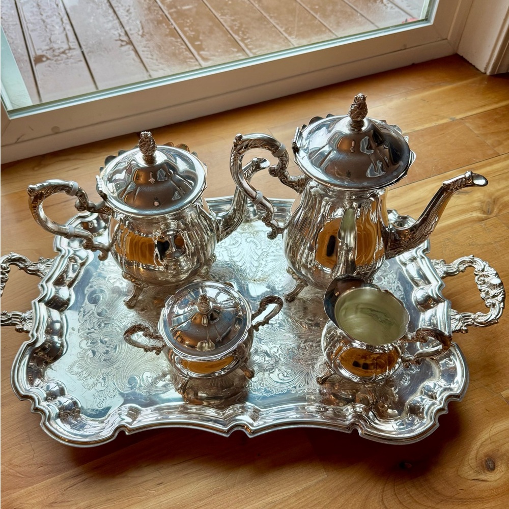 Vintage Leonard Tea Set with Tray